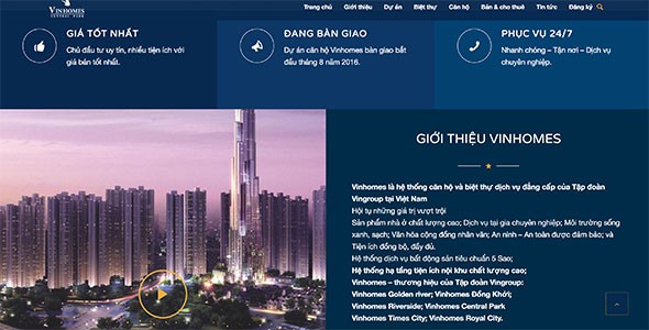 Mẫu web Bất Động Sản 4