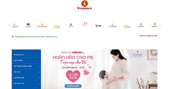 Mẫu web bệnh viện