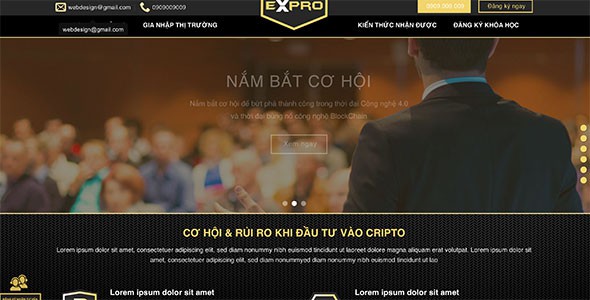 Mẫu web tiền ảo