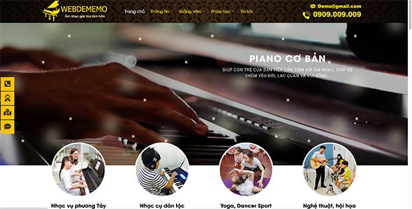 Mẫu web piano