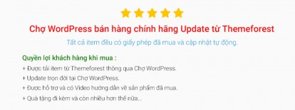 Quyền lợi từ Chợ WordPress